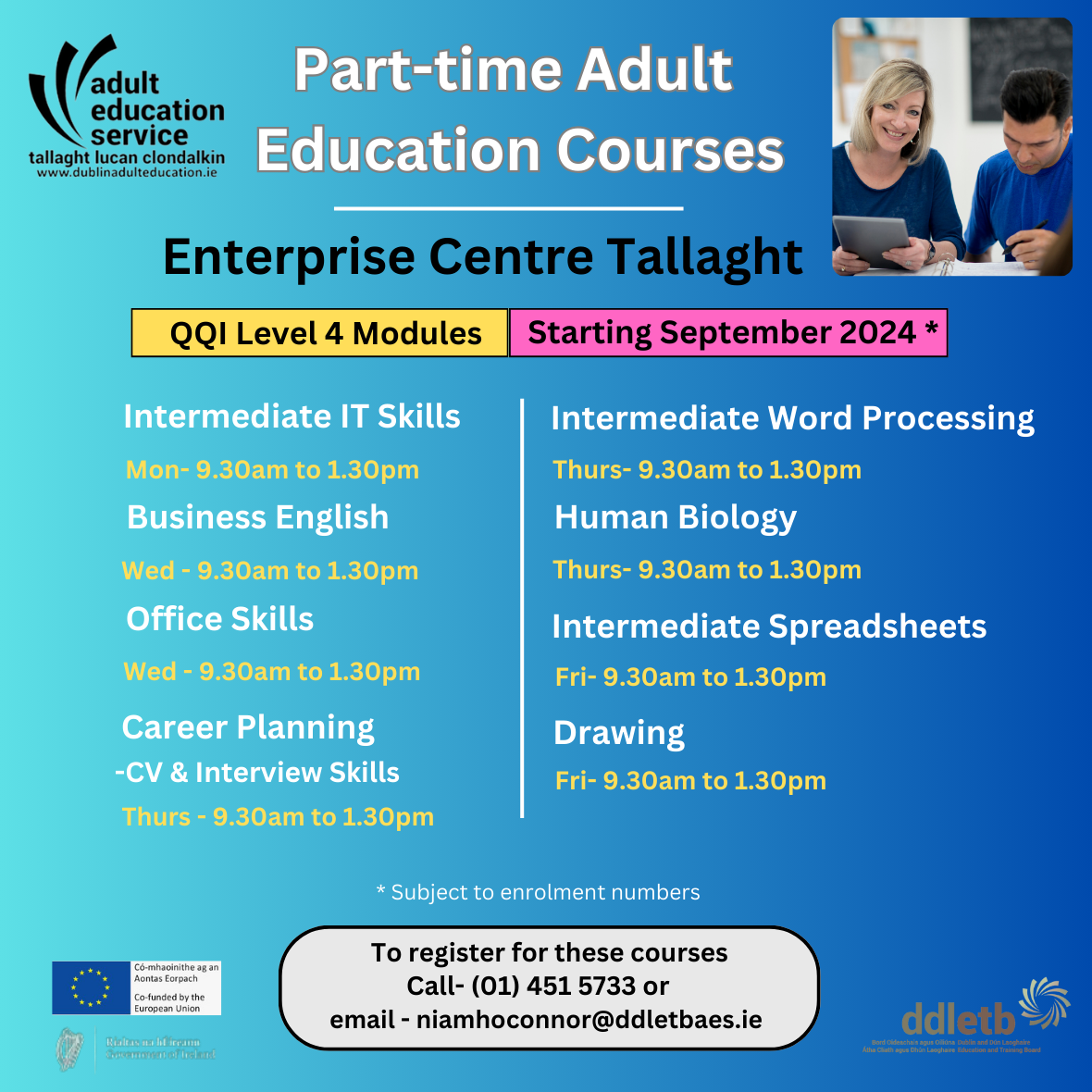 TALLAGHT - QQI LEVEL 4 COURSES STARTING IN SEPTEMBER 2024 - DDLETB ...