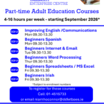 BTEI level 3 courses in Tallaght Adult Education Centre